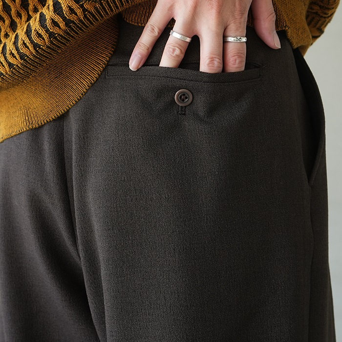 syt-25aw-p01) SAYATOMO(サヤトモ) / 2-Tack Wide Slacks(2