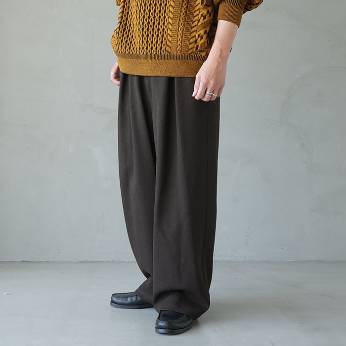 syt-25aw-p01) SAYATOMO(サヤトモ) / 2-Tack Wide Slacks(2タック
