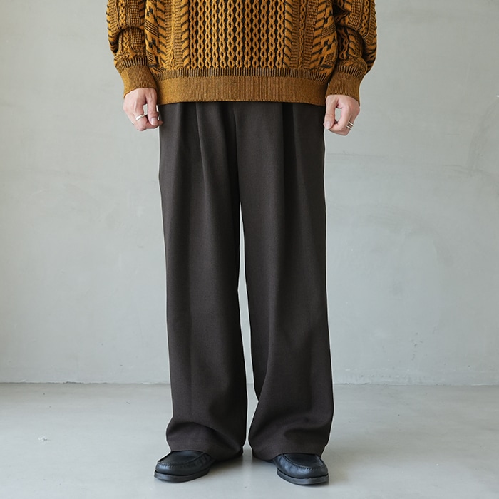 syt-25aw-p01) SAYATOMO(サヤトモ) / 2-Tack Wide Slacks(2タック