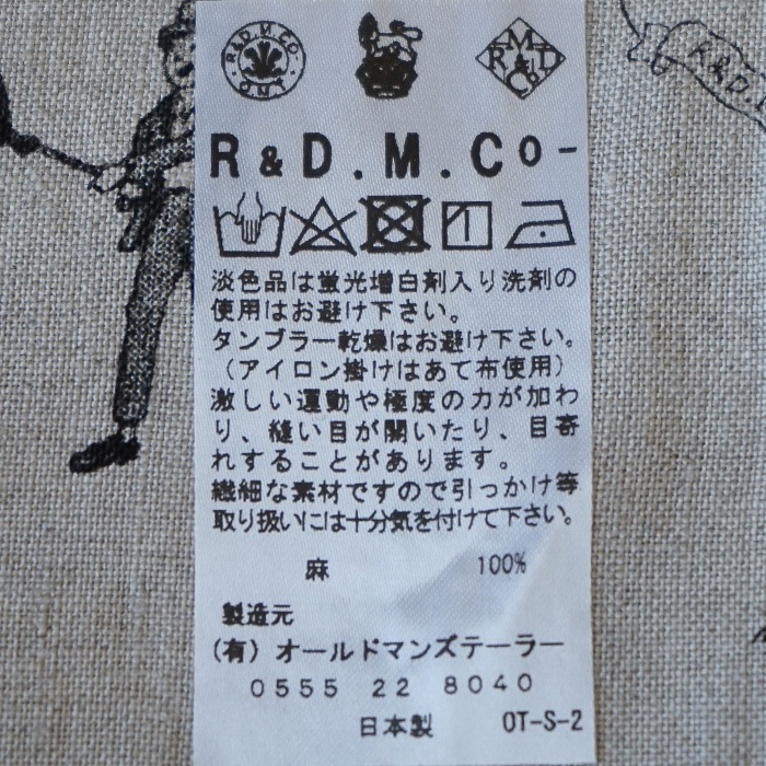 5192) / R&D.M.Co-/OLDMANS TAILOR(アールアンドディーエムコー