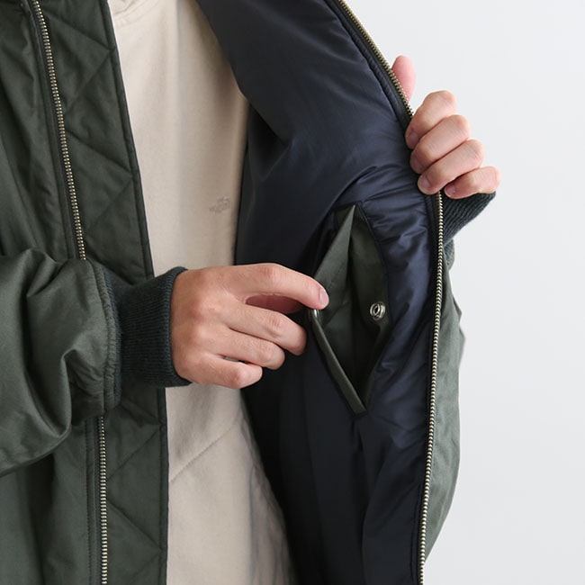 nanamica ナナミカ　ネイビー フード付きダウンジャケット X-SMALL GORE-TEX SHORT DOWN JACKET｜NANAMICA｜OUTER（アウター