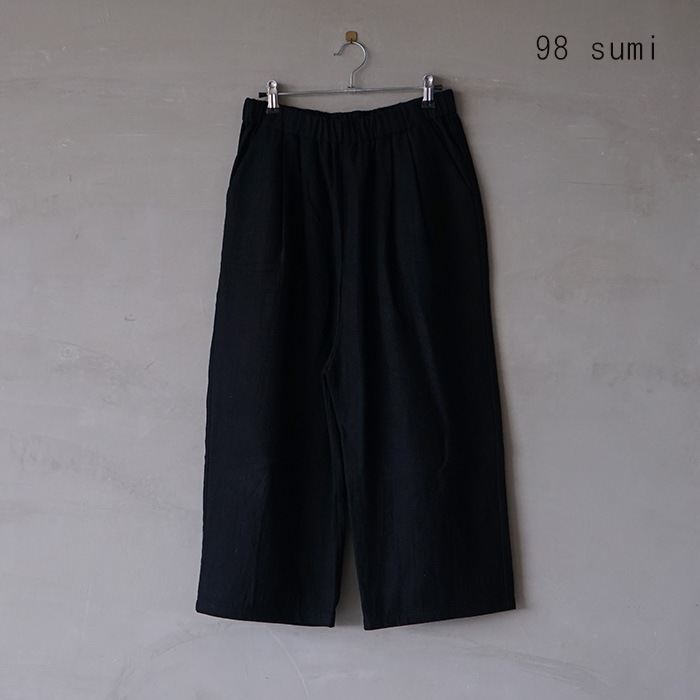2024年今期evam eva リネンウールパンツМ ◎□(e243t084) / evam eva(エヴァムエヴァ) /linen wool pants