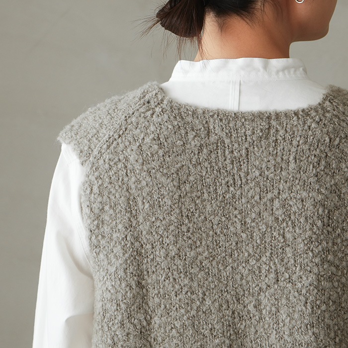 e253k180) / evam eva (エヴァムエヴァ) / alpaca wool vest(アルパカ