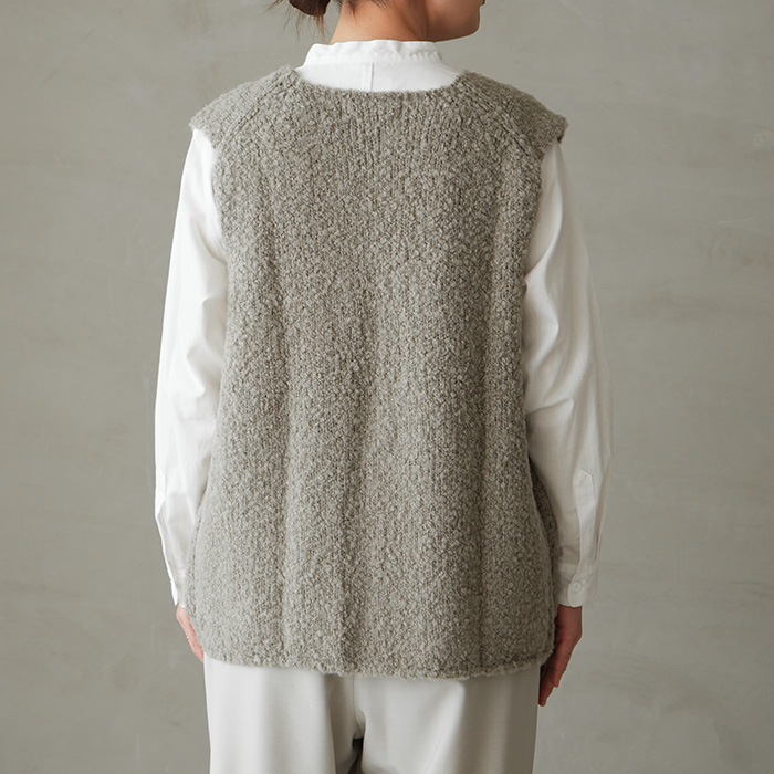 e253k180) / evam eva (エヴァムエヴァ) / alpaca wool vest(アルパカ