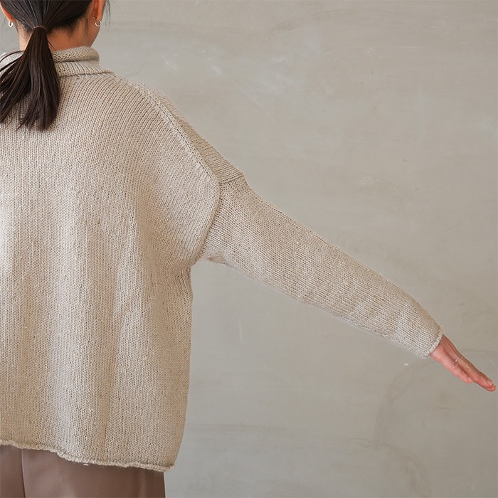 e253k220) / evam eva (エヴァムエヴァ) /low gauge turtleneck