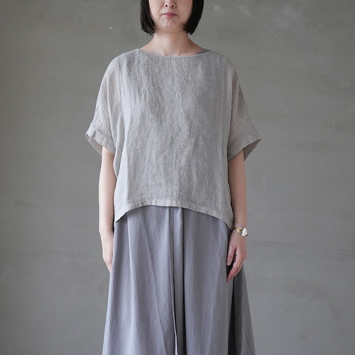 e231t210) / evam eva (エヴァムエヴァ) /linen pullover(リネンプル