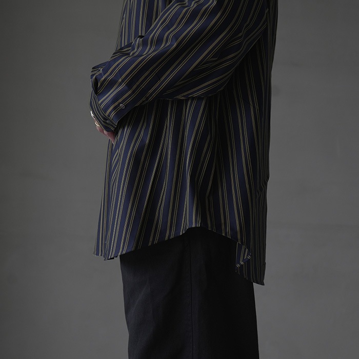 km24a-024ny）/ KANEMASA(カネマサ) / 46G Atmosphere Stripe Shirt