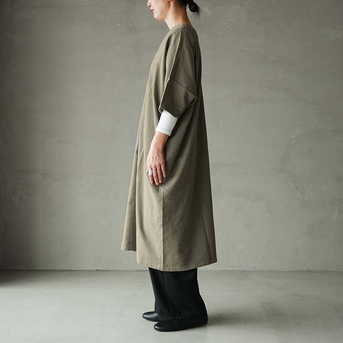 e253t113) / evam eva (エヴァムエヴァ) / cotton one-piece(コットン