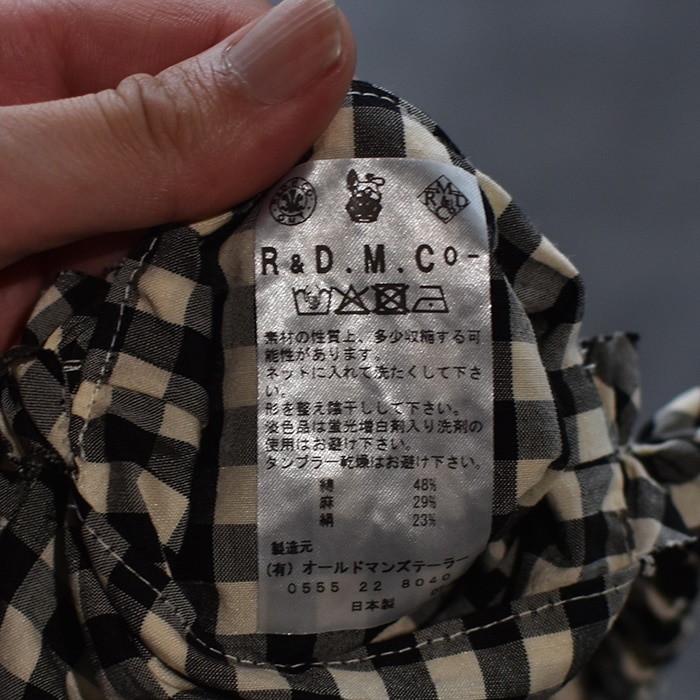 【新品】R&D.M.Co- ギンガムチェック フリルショルダーポシェット R&D.M.Co- ギンガムチェックフリルショルダーポシェット 【公式通販】