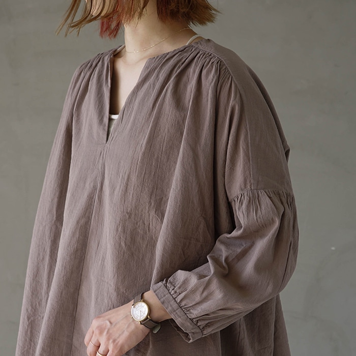 evam eva エヴァムエヴァ　プルオーバー evam eva エヴァムエヴァ silk linen pullover シルクリネンプル