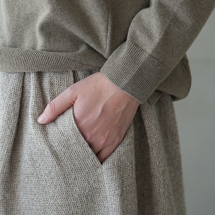 ○(e253t223) / evam eva (エヴァムエヴァ) / wool skirt(ウール
