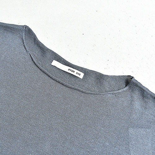 e201k167) / evam eva(エヴァムエヴァ) / linen silk pullover