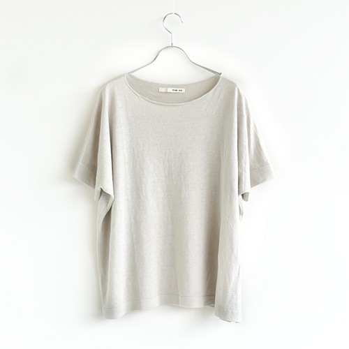 e201k167) / evam eva(エヴァムエヴァ) / linen silk pullover