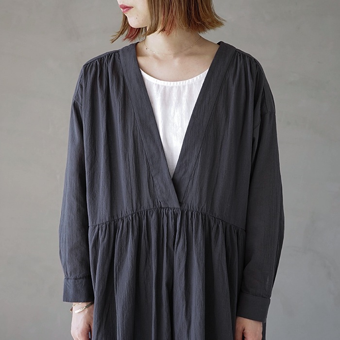 e221t077) / evam eva(エヴァムエヴァ) / cotton one piece