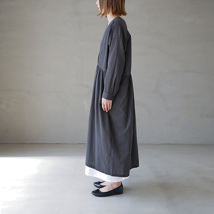 e221t077) / evam eva(エヴァムエヴァ) / cotton one piece(コットン