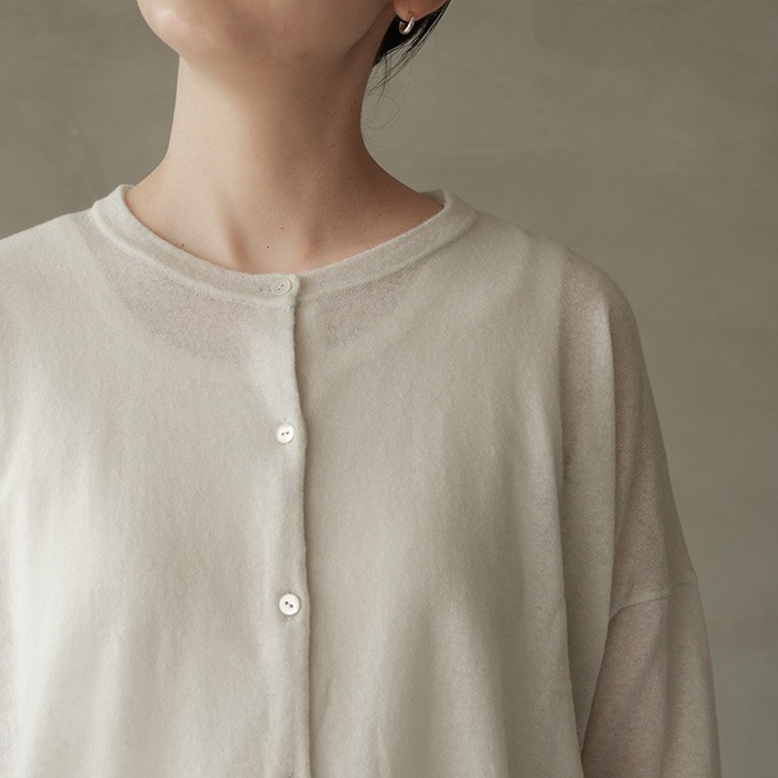 e263k039) / evam eva (エヴァムエヴァ) / wool cashmere cardigan