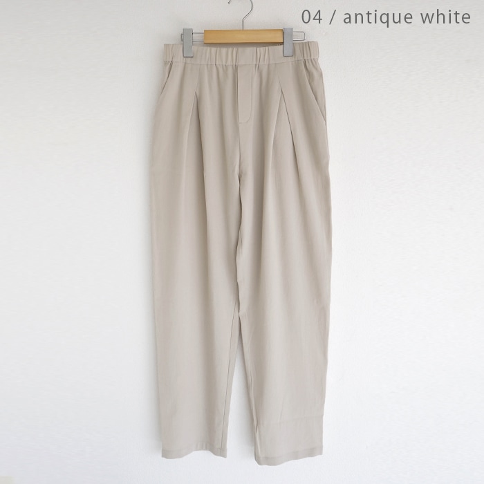 e221t086) / evam eva(エヴァムエヴァ) / cotton tuck pants