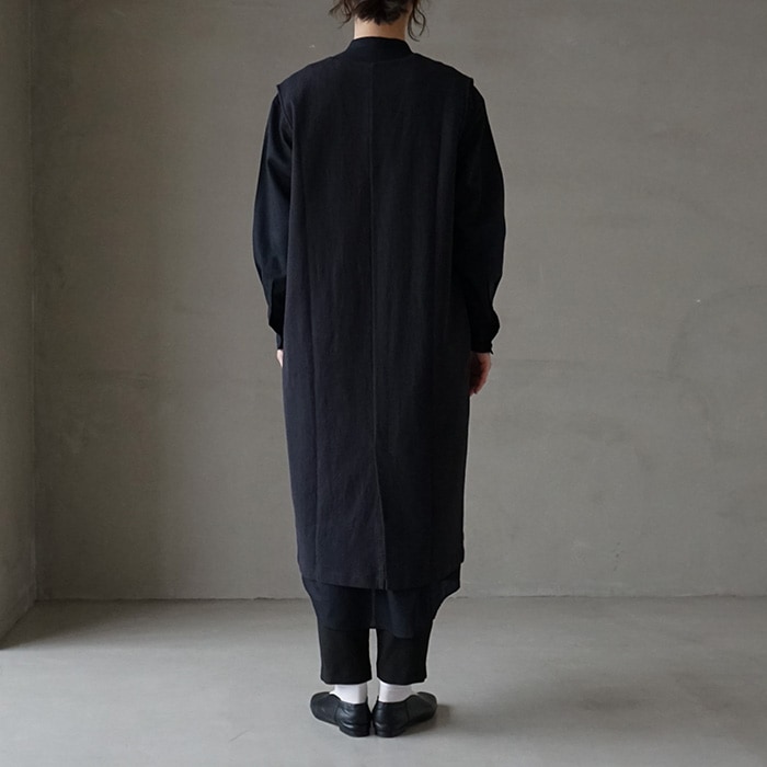 e231t067) / evam eva (エヴァムエヴァ) / cotton linen vest