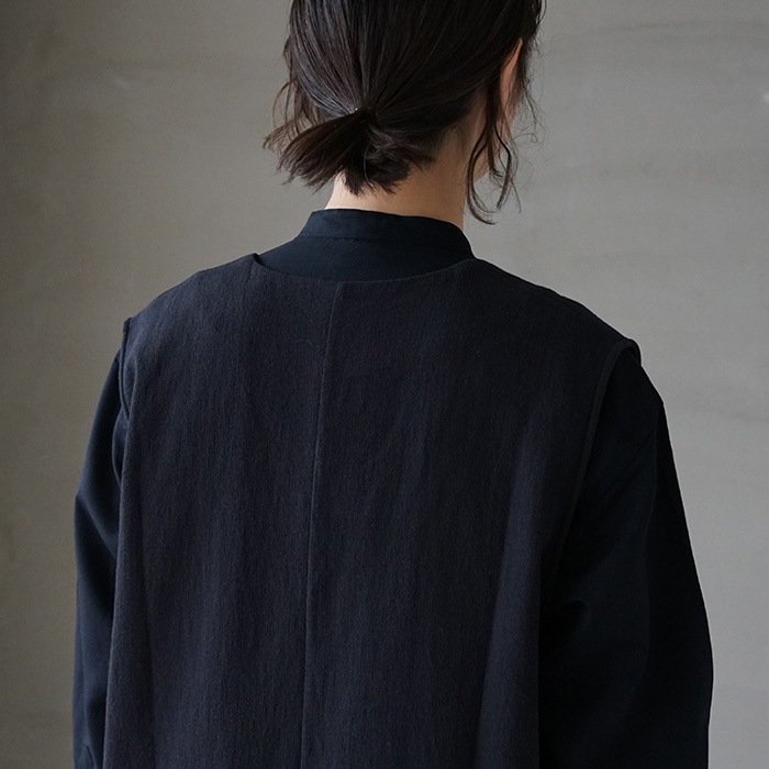e231t067) / evam eva (エヴァムエヴァ) / cotton linen vest