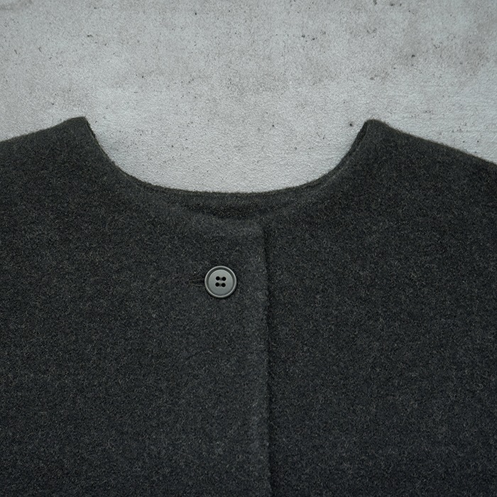 ◎□（e243k091) / evam eva(エヴァムエヴァ) /press wool no
