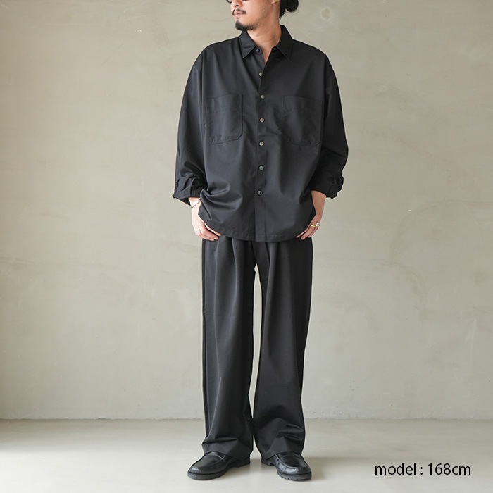 km26s-012a）/ KANEMASA(カネマサ) /36G Nylon Tuck Easy Pants(36G