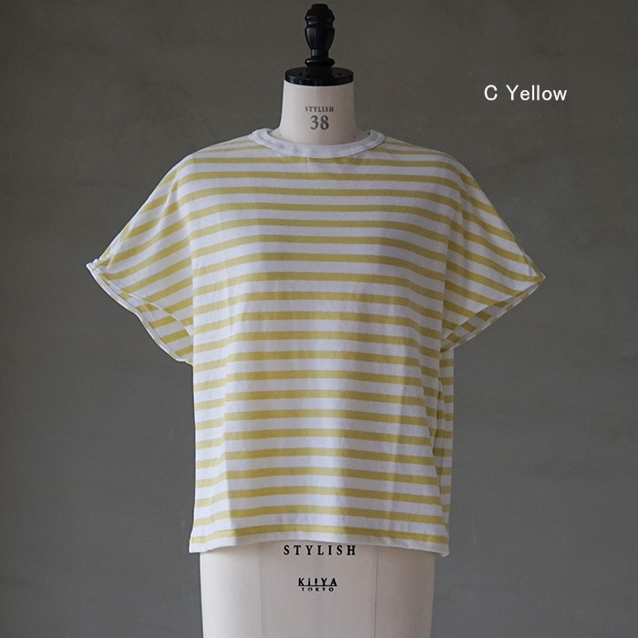 R&D.M.Co- / OLDMAN'S TAILOR GAUZE BORDER DROP SHOULDER SHIRT
