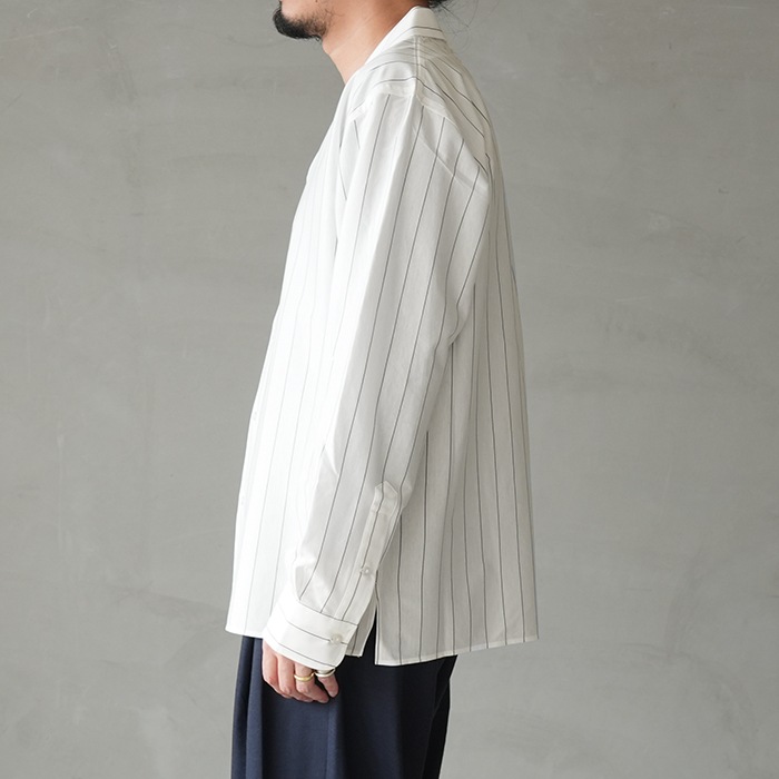 km26s-023）/ KANEMASA(カネマサ) / 46G Stripe Delta Shirt(46G