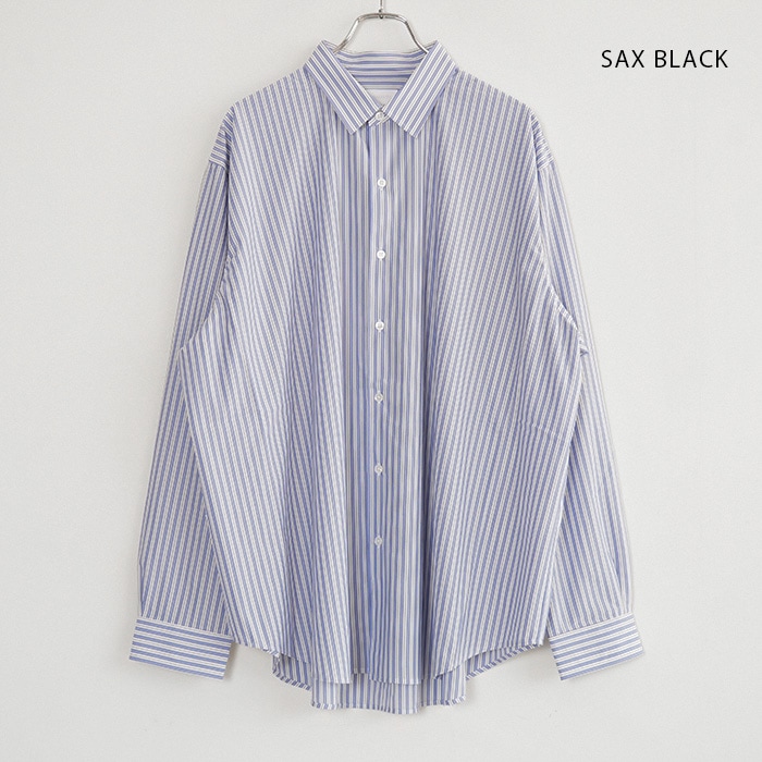 km26s-024）/ KANEMASA(カネマサ) / 46G Stripe Atmosphere Shirt(46G