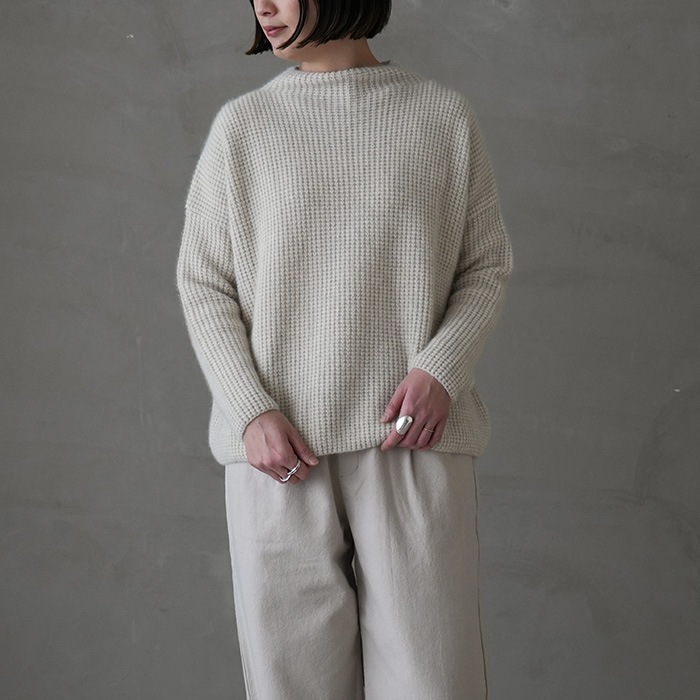 e233k177）/ evam eva(エヴァムエヴァ) /wool fox pullover(ウール