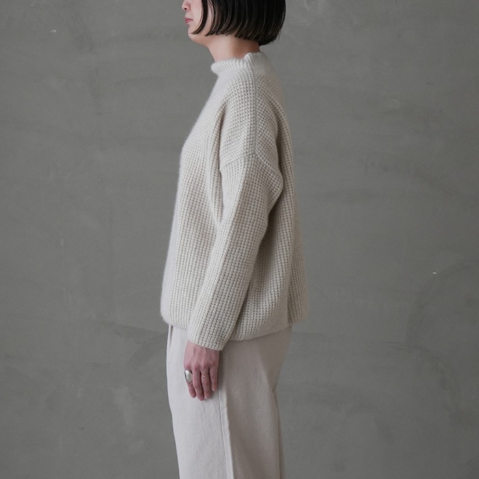 e233k177）/ evam eva(エヴァムエヴァ) /wool fox pullover(ウール