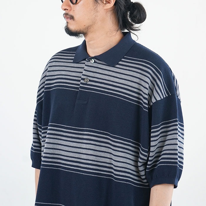 10%OFF】◇(suhs413) / nanamica(ナナミカ) / Stripe Polo