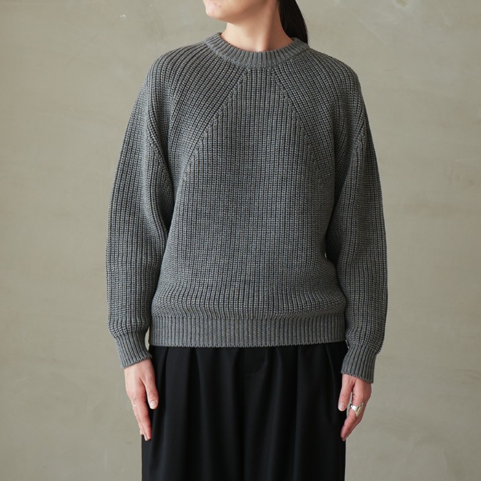 20%OFF】(bn-25fl-030)/ BATONER(バトナー) / SIGNATURE CREW NECK