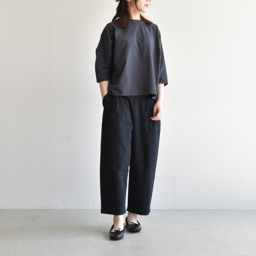 e201t138) / evam eva(エヴァムエヴァ) / cotton tuck easy PT