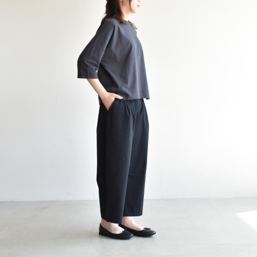 evam eva 2019SS Wide Tuck Pants リネンコットン