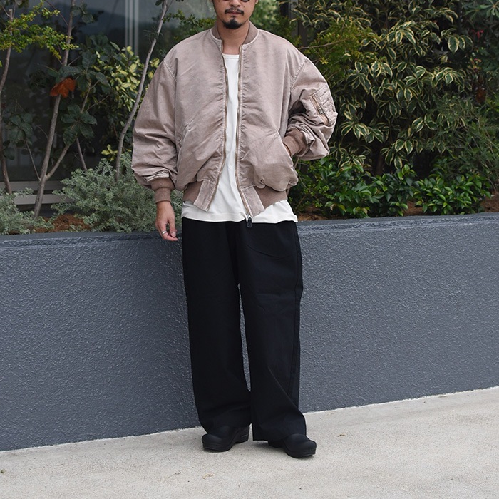 20%OFF】(innat06-j05)/ INNAT(インアット) /HARD-DYED BOMBER JACKET