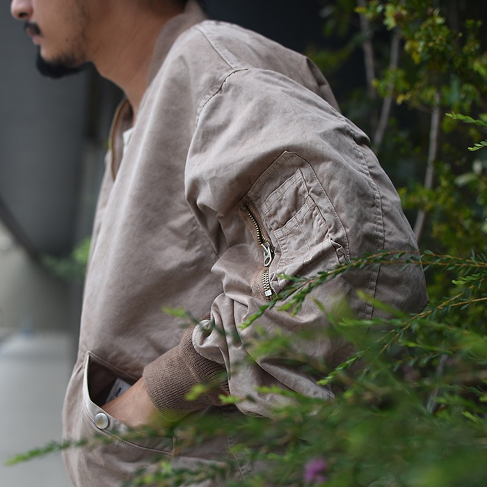 20%OFF】(innat06-j05)/ INNAT(インアット) /HARD-DYED BOMBER JACKET
