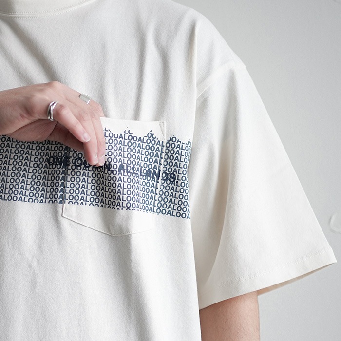 THENORTHFACEナナミカPocketTサイズM off-white nanamica / 7oz Long Sleeve Pocket Tee