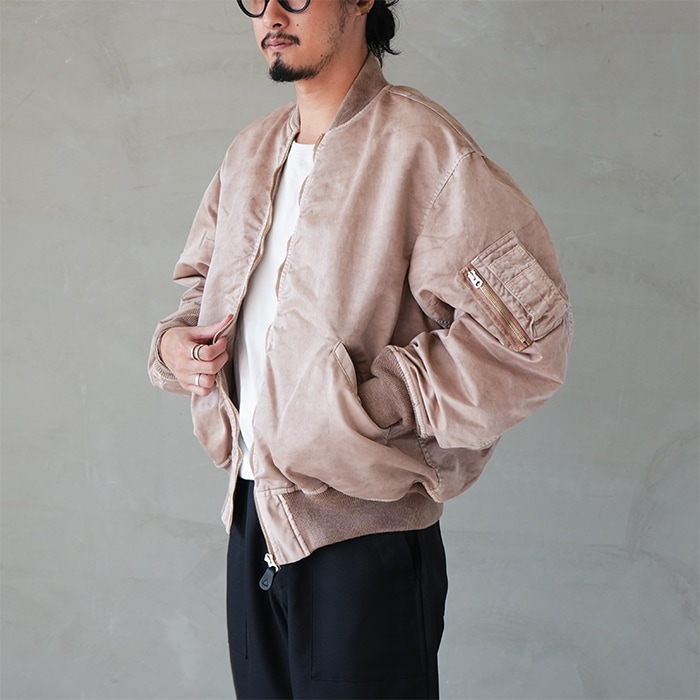 innat08-j01) /INNAT(インアット) /HAND-DYED BOMBER JACKET