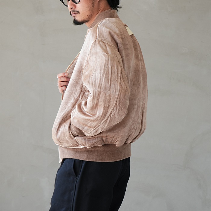INNAT HAND-DYED BOMBER JACKET サイズ2 INNAT HAND DYED BOMBER JACKET インアットのボンバージャケット