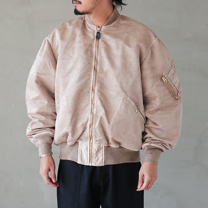innat08-j01) /INNAT(インアット) /HAND-DYED BOMBER JACKET