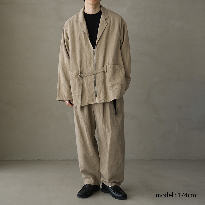 ジャケット・アウター barbell object belted jkt barbell object バーベルオブジェクト - belted jkt, black – coelacanth