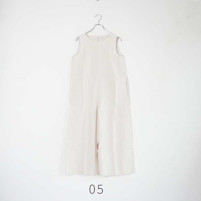 e261t129) / evam eva (エヴァムエヴァ) / cotton all-in-one(コットン