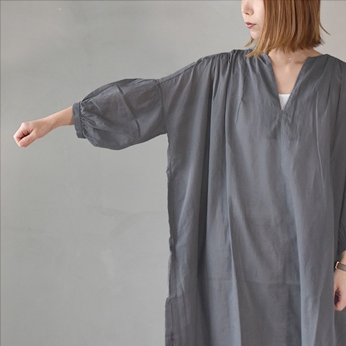 e211t045) / evam eva(エヴァムエヴァ) / cotton voile OP(コットン ...