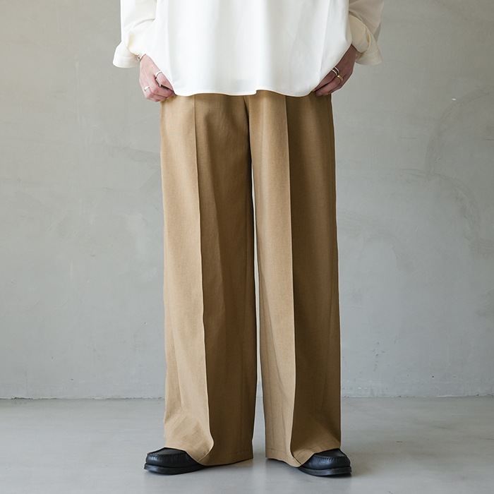 【タグあり】SAYATOMO 25SS 1-Tack Baggy Slacks SAYATOMO - 【ラスト1点】【25SS】1-Tack Baggy Slacks/1タック