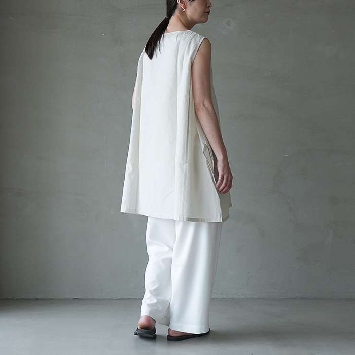 e261t147) / evam eva (エヴァムエヴァ) / pin check tunic(ピン