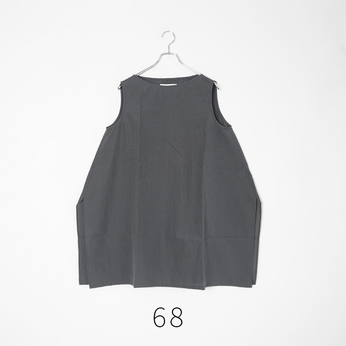 □(e261t147) / evam eva (エヴァムエヴァ) / pin check tunic(ピン