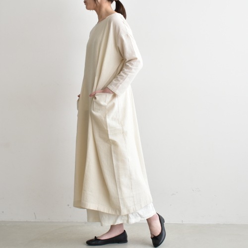 e201t062) / evam eva(エヴァムエヴァ) / cotton linen drop