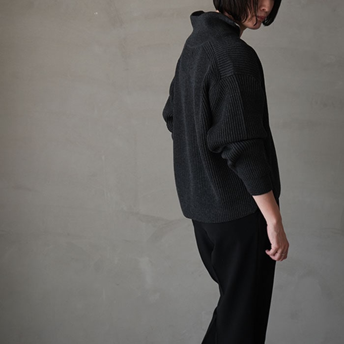 bn-24fl-031） / BATONER(バトナー) / SOLID WOOL DRIVER'S KNIT