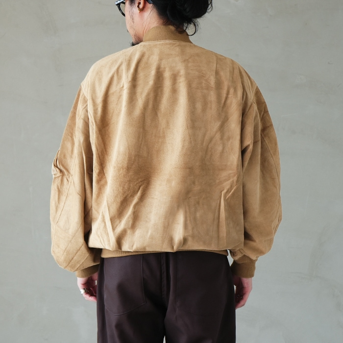 □(innat08-l01) /INNAT(インアット) /SUEDE BOMBER JACKET(スウェード
