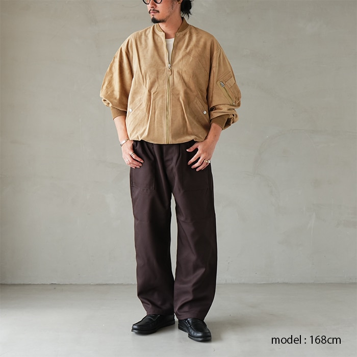 innat08-l01) /INNAT(インアット) /SUEDE BOMBER JACKET